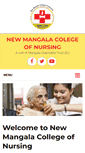 Mobile Screenshot of newmangalacollegeofnursing.com